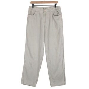 VTG Allegheny Trail Corduroy Pants Women's‎ 12 (31x30) Gray Cotton Straight Leg